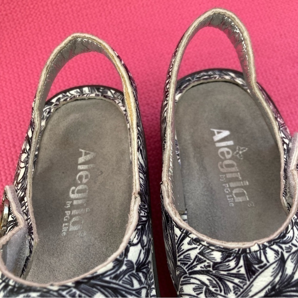Alegria Kendra KEN-679 Sz 41 (10)Sandals Shoes Blue White Ankle Strap Comfort - Picture 6 of 8